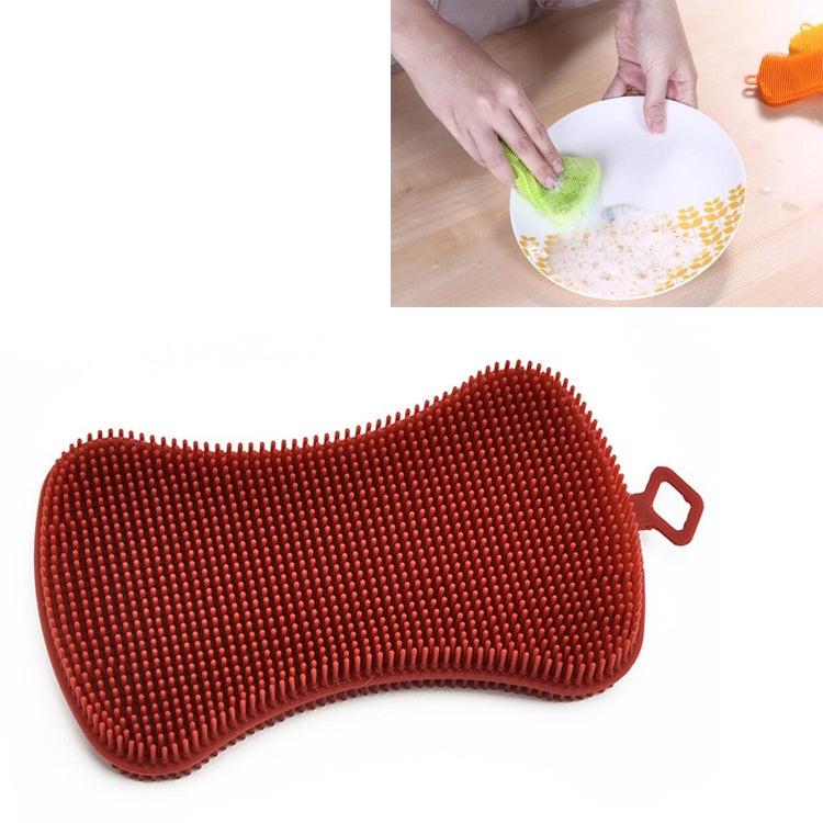 5 PCS Kitchen Soap-shaped Silicone Dishwashing Brush Scouring Pad Cleaning Tool