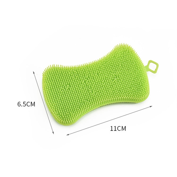 5 PCS Kitchen Soap-shaped Silicone Dishwashing Brush Scouring Pad Cleaning Tool