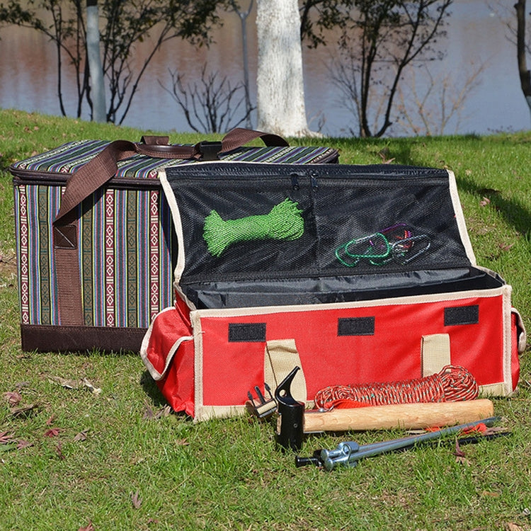 Outdoor Multifunctional Camping Ground Nail Bag Portable Folding Debris Sorting Storage Box