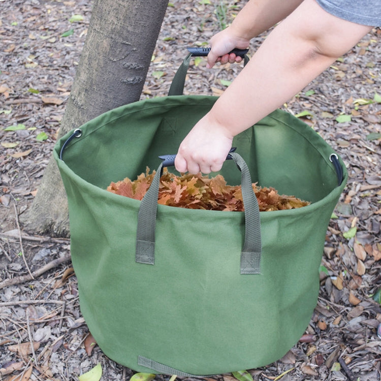 Outdoor Large Capacity Canvas Garden Garbage Deciduous Bag