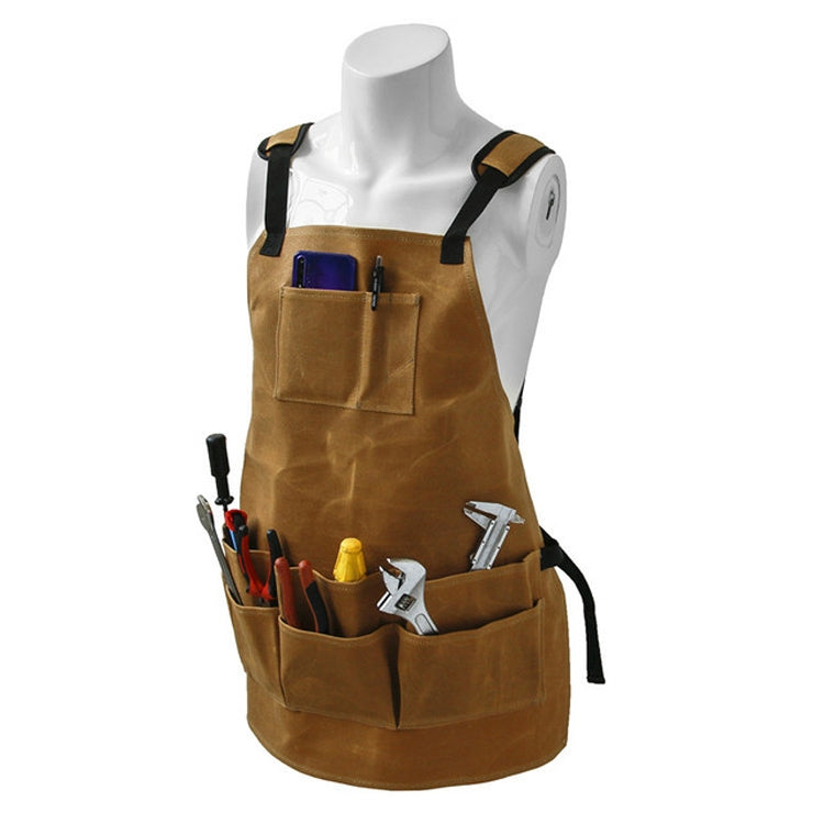 Housework Woodworking Electrician Waterproof Wet Wax Wear-resistant Canvas Garden Work Apron