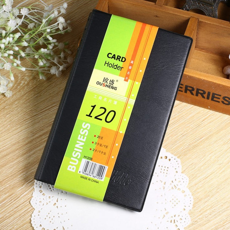 2 PCS Leather Business Card Holder Office Stationery Name-card Holder Album