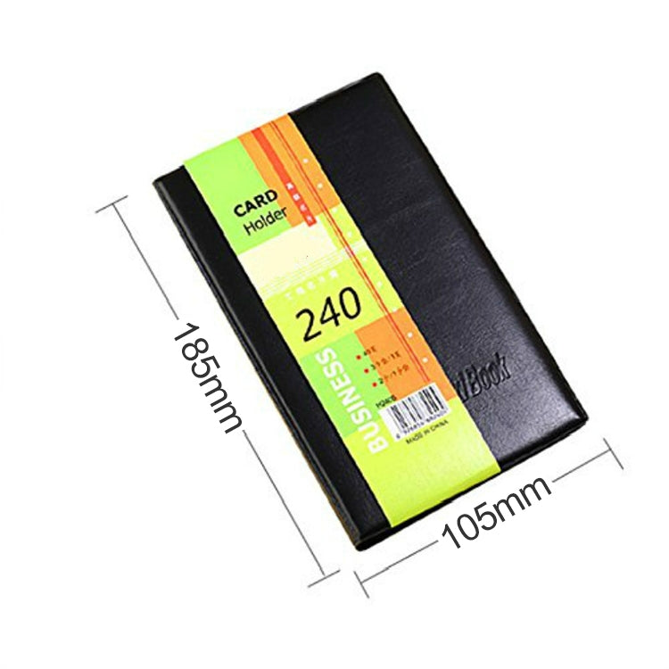 2 PCS Leather Business Card Holder Office Stationery Name-card Holder Album