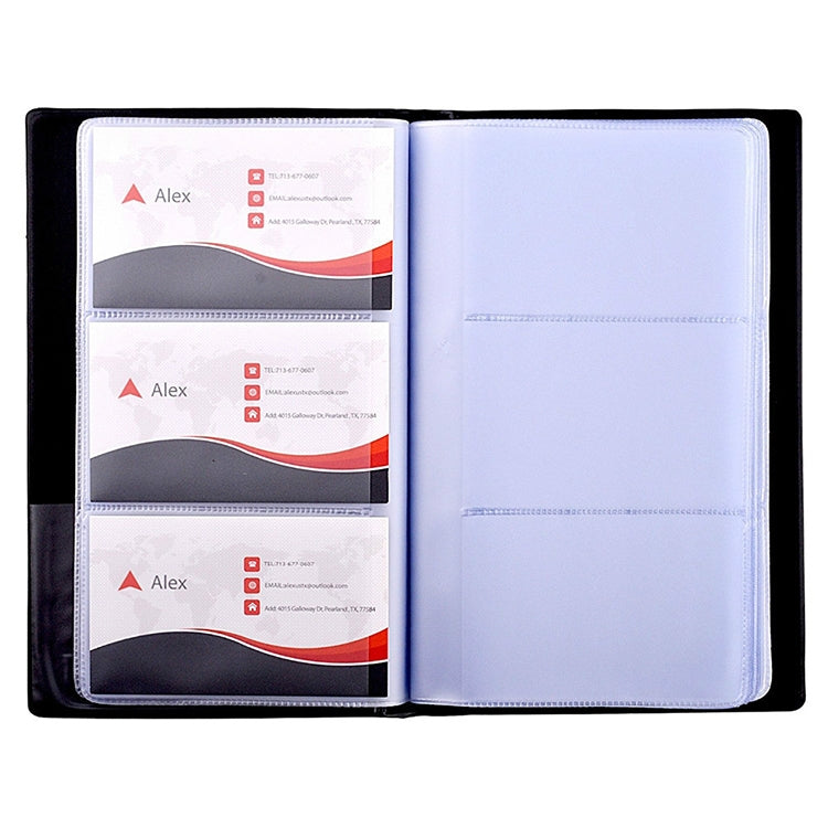 2 PCS Leather Business Card Holder Office Stationery Name-card Holder Album