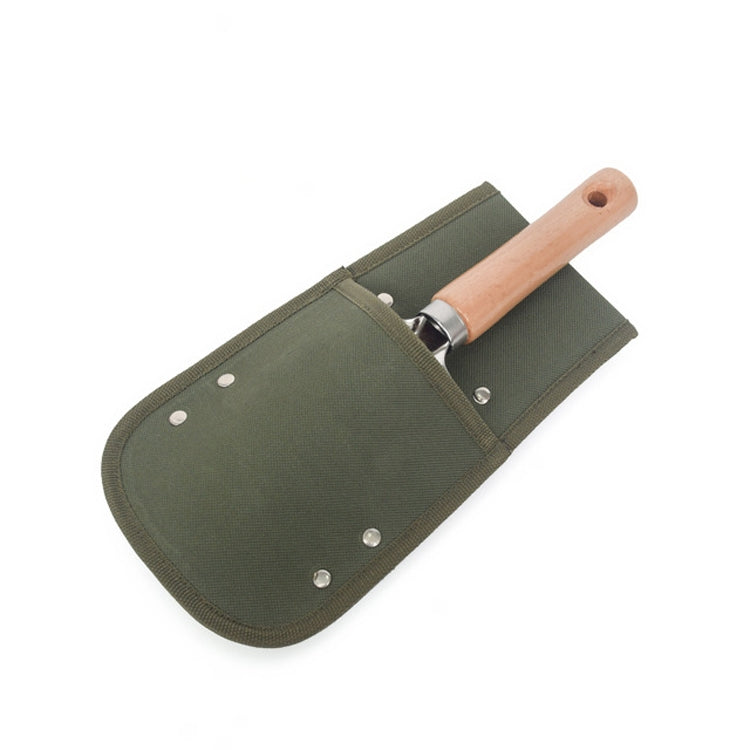 Army Green Portable Waist-mounted Waterproof Garden Tool Shovel Storage Bag Protective Sleeve, Style:Short Section 13x23.8cm