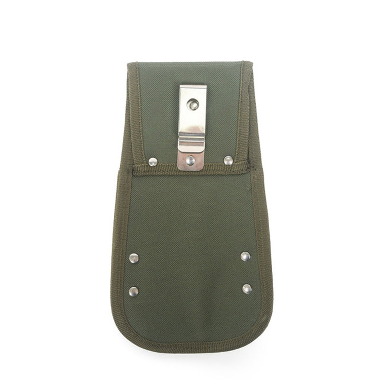 Army Green Portable Waist-mounted Waterproof Garden Tool Shovel Storage Bag Protective Sleeve, Style:Short Section 13x23.8cm