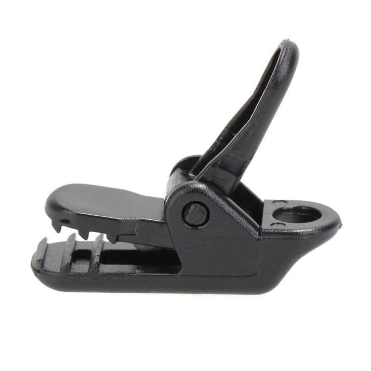 100pcs Tents Accessories Awning Wind Rope Clamp Plastic Clip Outdoor Camping Tent Alligator Cip Hook(Black)