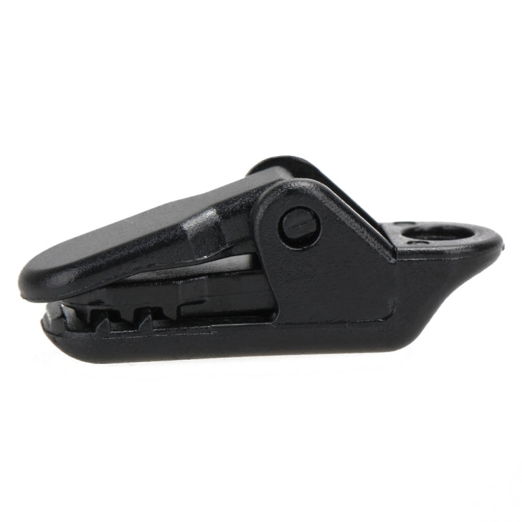 100pcs Tents Accessories Awning Wind Rope Clamp Plastic Clip Outdoor Camping Tent Alligator Cip Hook(Black)