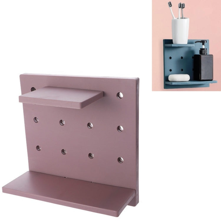 3 PCS Punch-Free Household Small Storage Racks For Kitchen & Bathroom Wall Finishing Racks