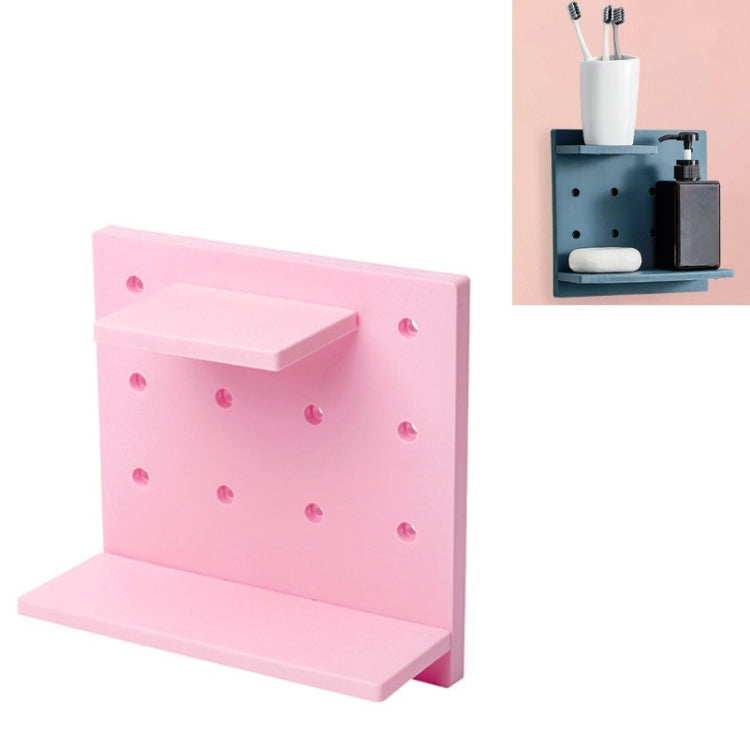 3 PCS Punch-Free Household Small Storage Racks For Kitchen & Bathroom Wall Finishing Racks