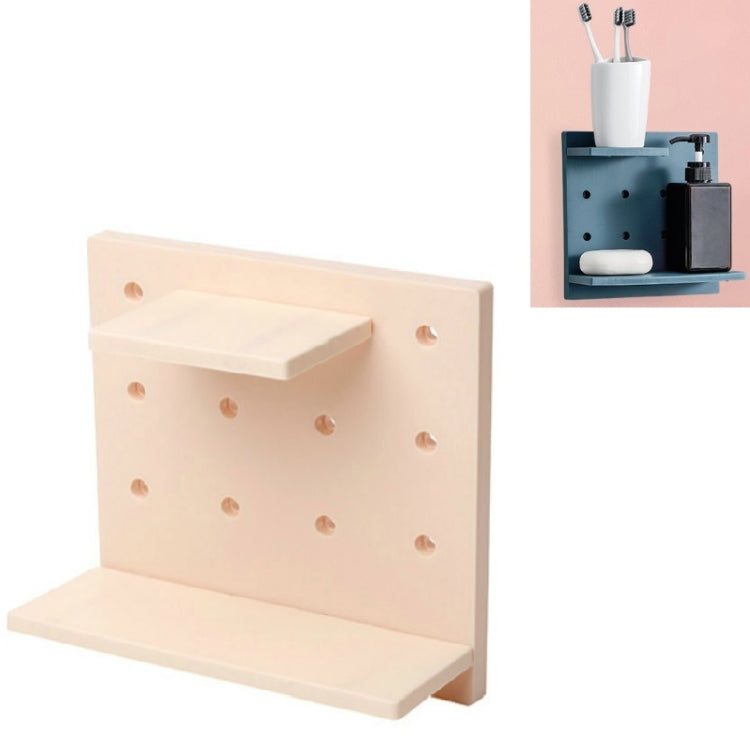 3 PCS Punch-Free Household Small Storage Racks For Kitchen & Bathroom Wall Finishing Racks