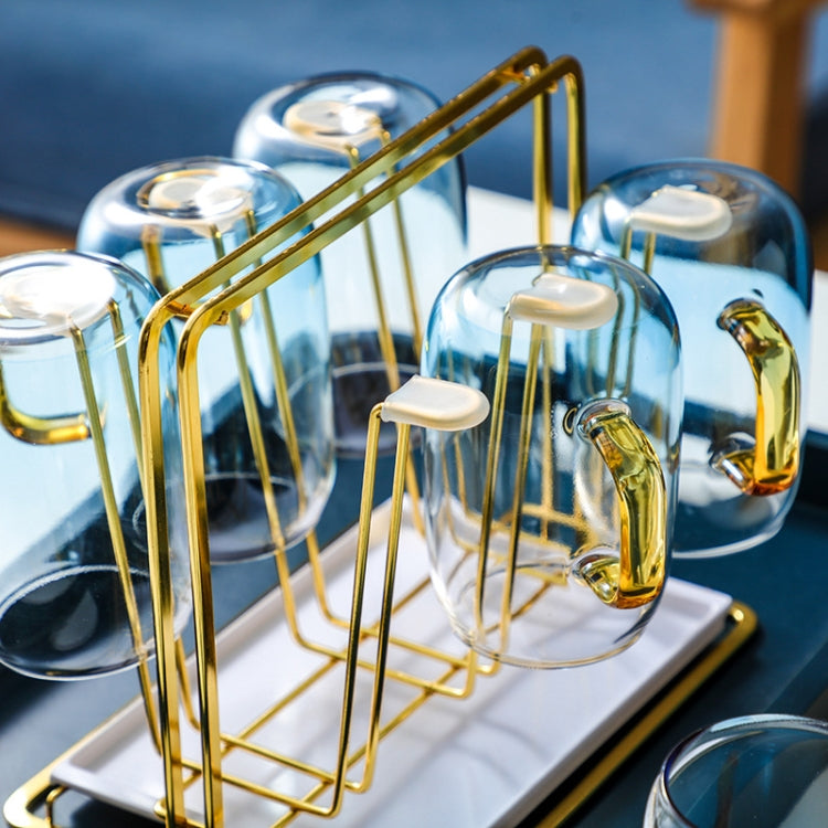 Wrought Iron Drinking Cup Storage Rack For Household Draining Cup Holder