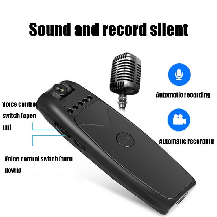 RD01 Intelligent Voice Control Motion Detection Night Vision HD 1080P Video Camera Dual Microphone Noise Reduction Voice Recorder, Capacity: 16G