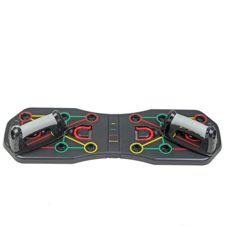 Push-Up Bracket Home Chest Muscle Training Aid Multi-Function Push-Up Board Fitness Equipment, Style:Without Drawstring
