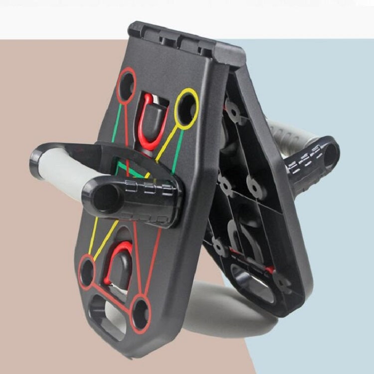 Push-Up Bracket Home Chest Muscle Training Aid Multi-Function Push-Up Board Fitness Equipment, Style:Without Drawstring