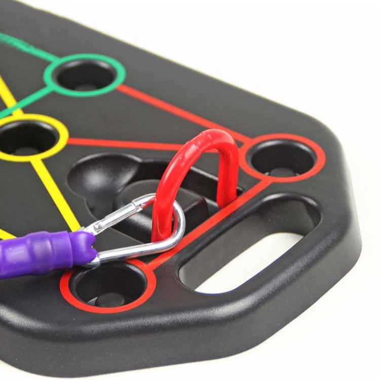 Push-Up Bracket Home Chest Muscle Training Aid Multi-Function Push-Up Board Fitness Equipment, Style:Without Drawstring