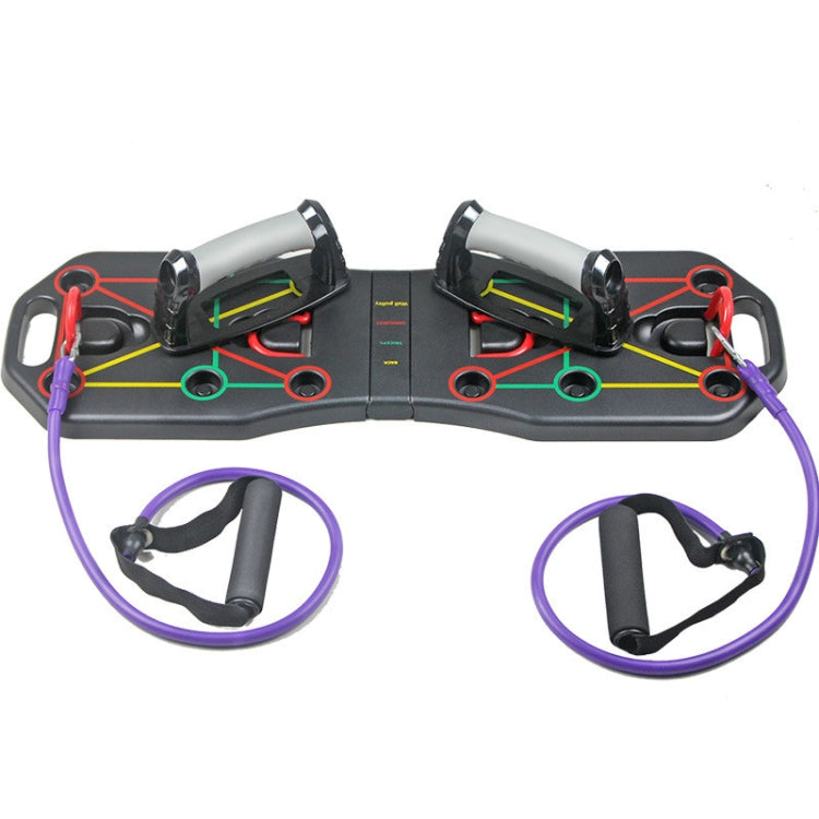 Push-Up Bracket Home Chest Muscle Training Aid Multi-Function Push-Up Board Fitness Equipment, Style:With Drawstring