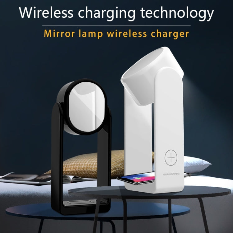 RT2 3 in 1 5W Desk Lamp + Mirror + Wireless Charger Smartphone Wireless Charger