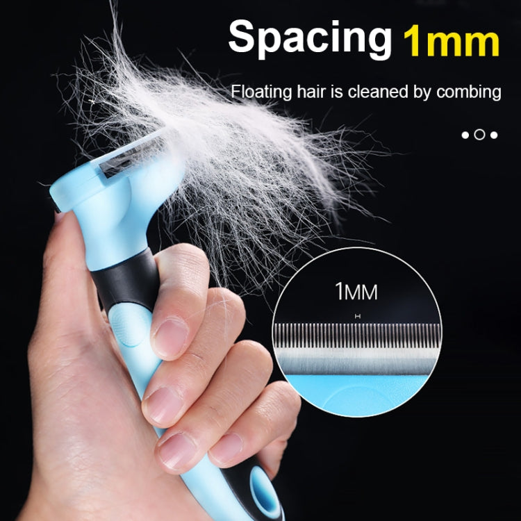 Pet Comb Stainless Steel Double-Sided Open Knot Clean Beauty Hair Removal Comb, Size:Large