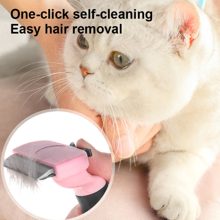 Pet Comb Stainless Steel Double-Sided Open Knot Clean Beauty Hair Removal Comb, Size:Large