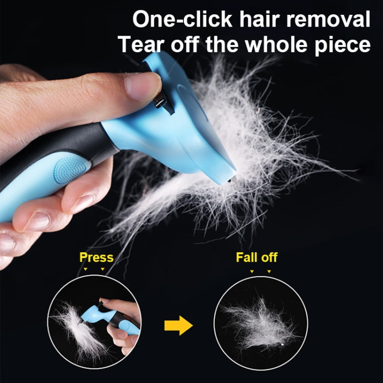 Pet Comb Stainless Steel Double-Sided Open Knot Clean Beauty Hair Removal Comb, Size:Small