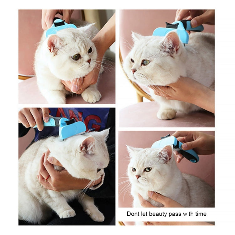 Pet Comb Stainless Steel Double-Sided Open Knot Clean Beauty Hair Removal Comb, Size:Small