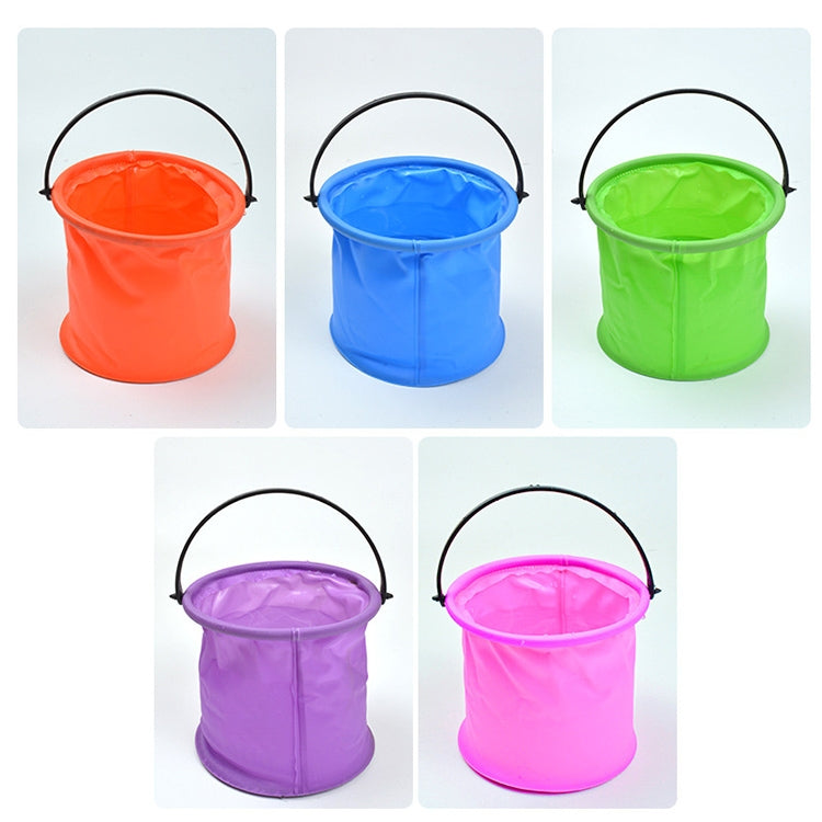 10 PCS No Compartment Folding Art Painting Bucket Pen Washing Bucket Random Colour