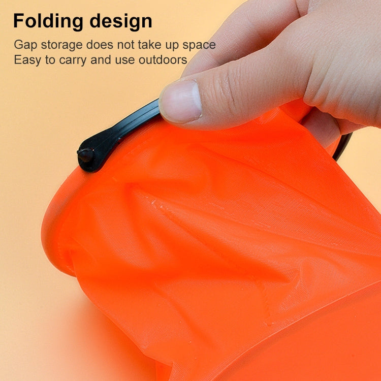 10 PCS No Compartment Folding Art Painting Bucket Pen Washing Bucket Random Colour