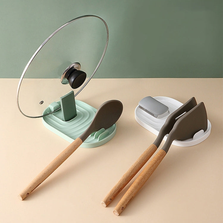 5 PCS Kitchen Spatula Pot Lid Rack Kitchenware Plastic Storage Rack Random Color Delivery
