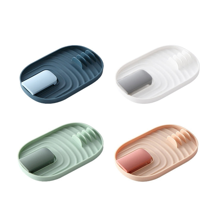 5 PCS Kitchen Spatula Pot Lid Rack Kitchenware Plastic Storage Rack Random Color Delivery