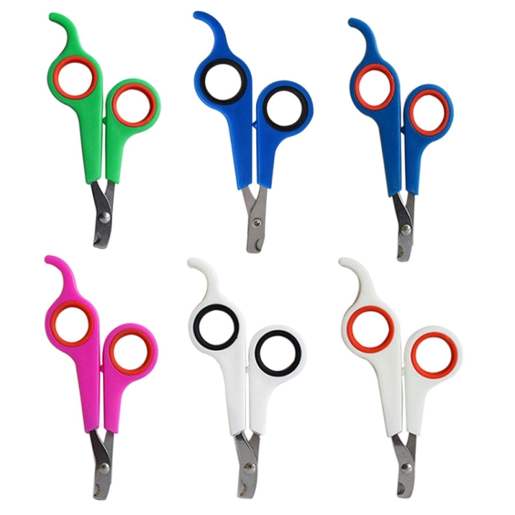 10 PCS Pet Animal Dog Cats Bird Toe Claw Stainless Steel Grooming Nail Clippers Scissors Trimm(Random Color Delivery)