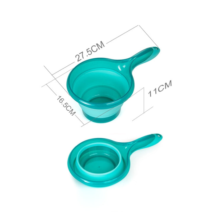 Collapsible Water Scoop Kitchen Large Handle Hangable Water Scoop Random Color Delivery