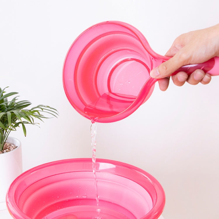 Collapsible Water Scoop Kitchen Large Handle Hangable Water Scoop Random Color Delivery