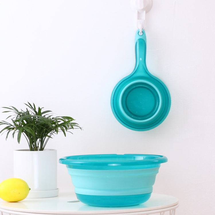 Collapsible Water Scoop Kitchen Large Handle Hangable Water Scoop Random Color Delivery