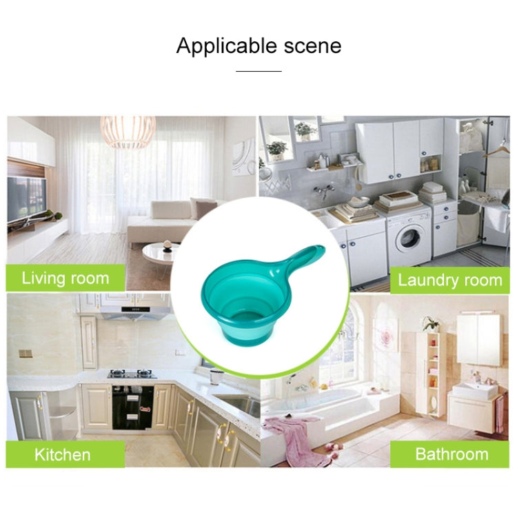 Collapsible Water Scoop Kitchen Large Handle Hangable Water Scoop Random Color Delivery