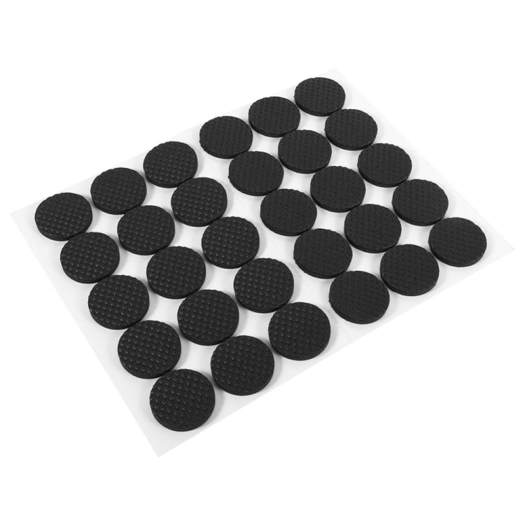 30 PCS Round Furniture Rubber Leg Feet Felt Pads Anti Slip Self Adhesive For Sofa Chair/Table/Desk Floor Damper Pads Protectors Mat