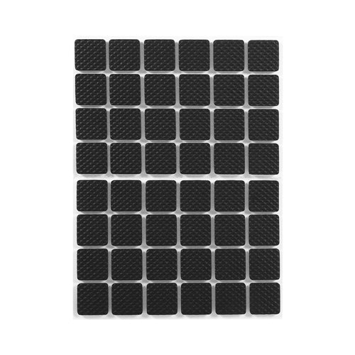 48 PCS Square Furniture Rubber Leg Feet Felt Pads Anti Slip Self Adhesive For Sofa Chair/Table/Desk Floor Damper Pads Protectors Mat