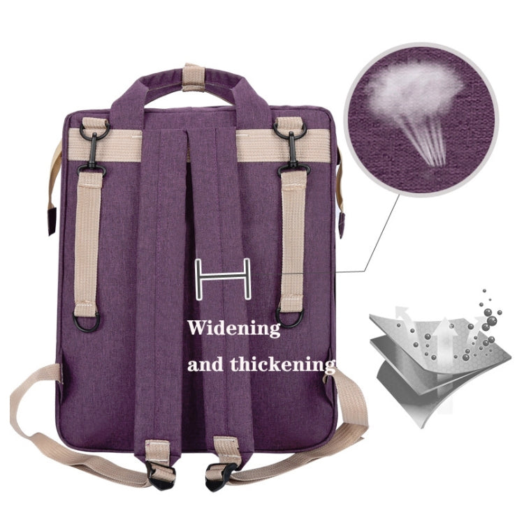 Portable Folding Crib Large Capacity Double Shoulder Mummy Pack Bag