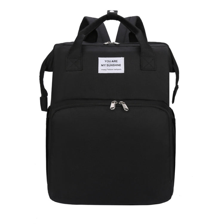 Portable Folding Crib Large Capacity Double Shoulder Mummy Pack Bag