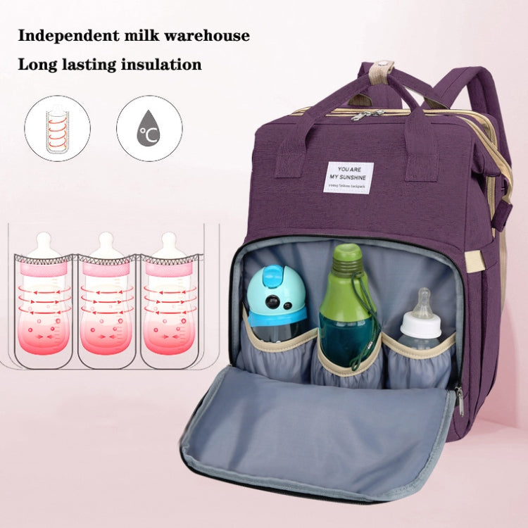 Portable Folding Crib Large Capacity Double Shoulder Mummy Pack Bag