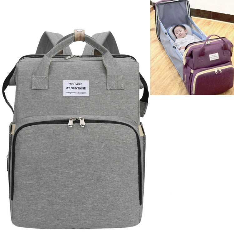 Portable Folding Crib Large Capacity Double Shoulder Mummy Pack Bag