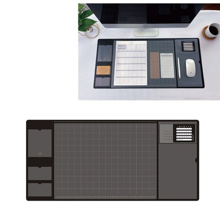 Retro Multifunctional Business Office Home Computer Desk Pad PU Mouse Pad