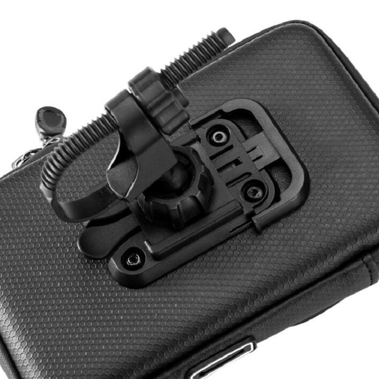 CYCLING Bicycle Bag Handlebar Bag Waterproof Touch Screen Upper Tube Bag Saddle Bag, Size:6inch(Black)