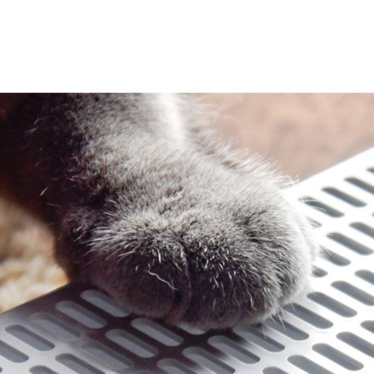 Cat Litter Box Semi-closed Square Feces Basin Pet Toilet, Size:Large