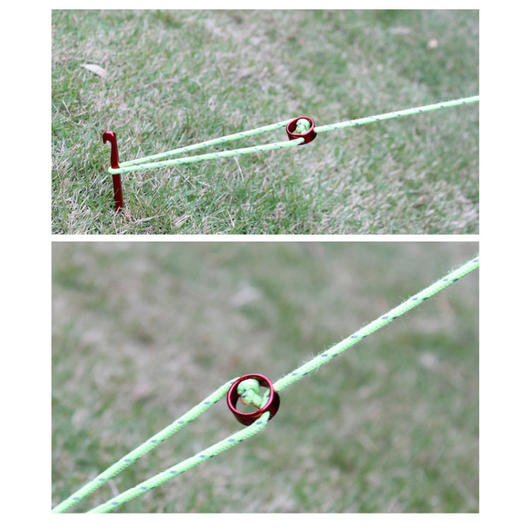 5 PCS Tent Wind Rope Round Regulating Buckle Camping Cord Tensioners Outdoor Fixing Ring Tent Accessories