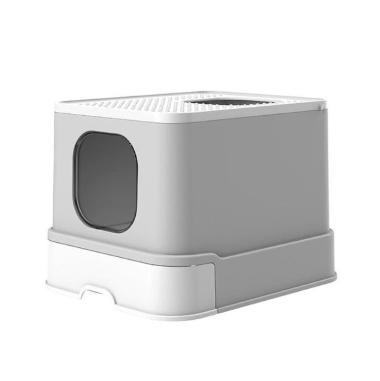 Top Drawer Fully Enclosed Cat Litter Box Pet Supplies