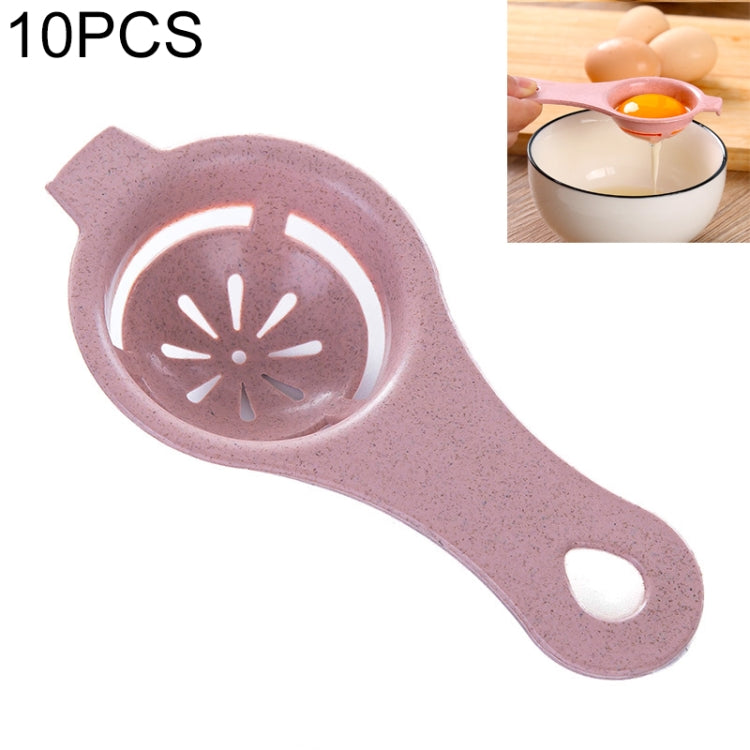 10 PCS Straw Plastic Egg Separator White Yolk Sifting Home Kitchen Dining Cooking Gadget