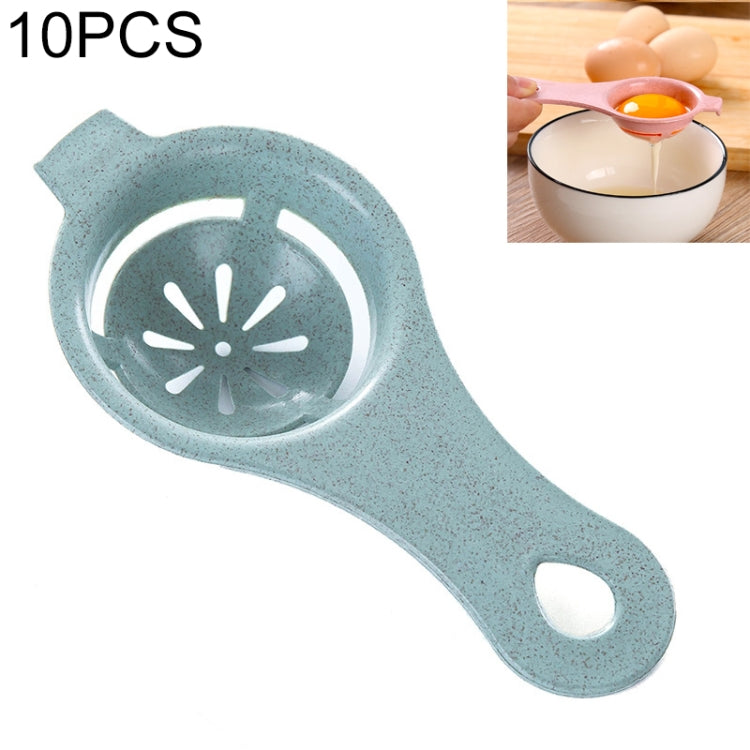 10 PCS Straw Plastic Egg Separator White Yolk Sifting Home Kitchen Dining Cooking Gadget