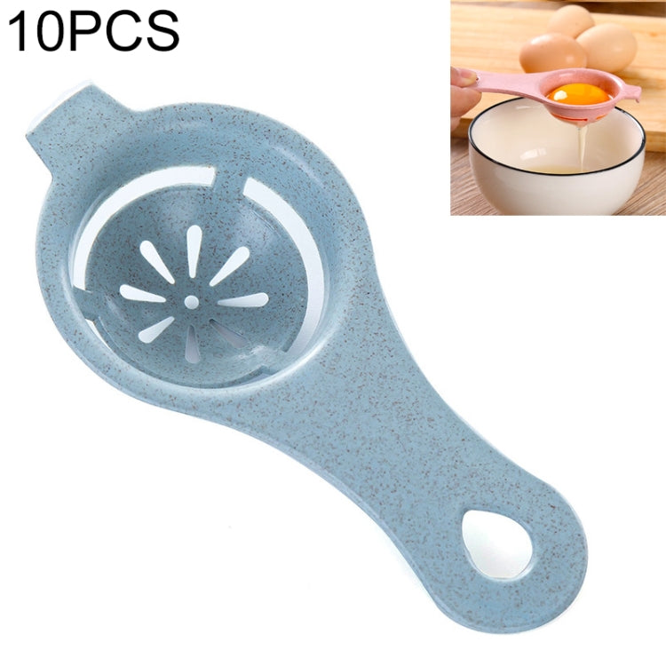 10 PCS Straw Plastic Egg Separator White Yolk Sifting Home Kitchen Dining Cooking Gadget