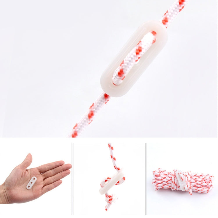 10 PCS Outdoor Tent Wind Rope Buckle Camping Luminous Buckle Awning Adjustment Buckle, Random Color Delivery